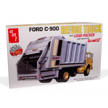 Plastikmodell – Müllwagen 1:25 Ford C-900 Gar Wood Load Packer Müllwagen – AMT1247